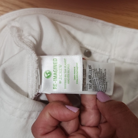 J. Crew High-rise denim cut off short in white size 25 cotton blend - Picture 8 of 12